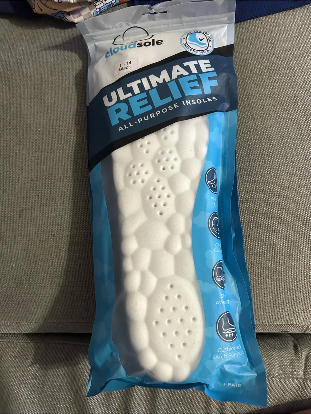 Cloudsole Ultimate Relief White All-Purpose Insoles - Men
